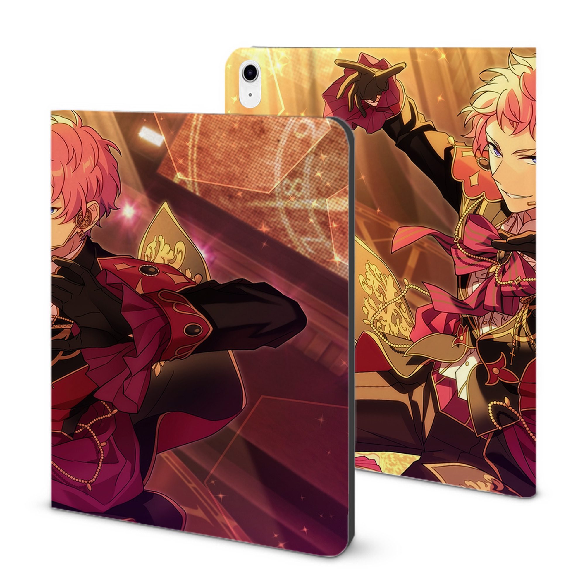 （画像用） あんさんぶるスターズ! Ensemble Stars IPad ケース ブック型 PUレザー TPU 耐衝撃 軽量 薄型 ペン収納なし 全面保護 IPad 各モデル対応